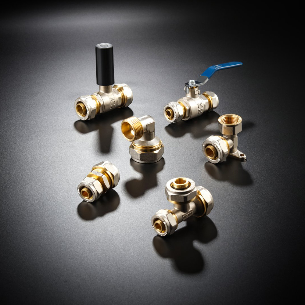 PEX Compression Union Fitting for Building Piping Systems