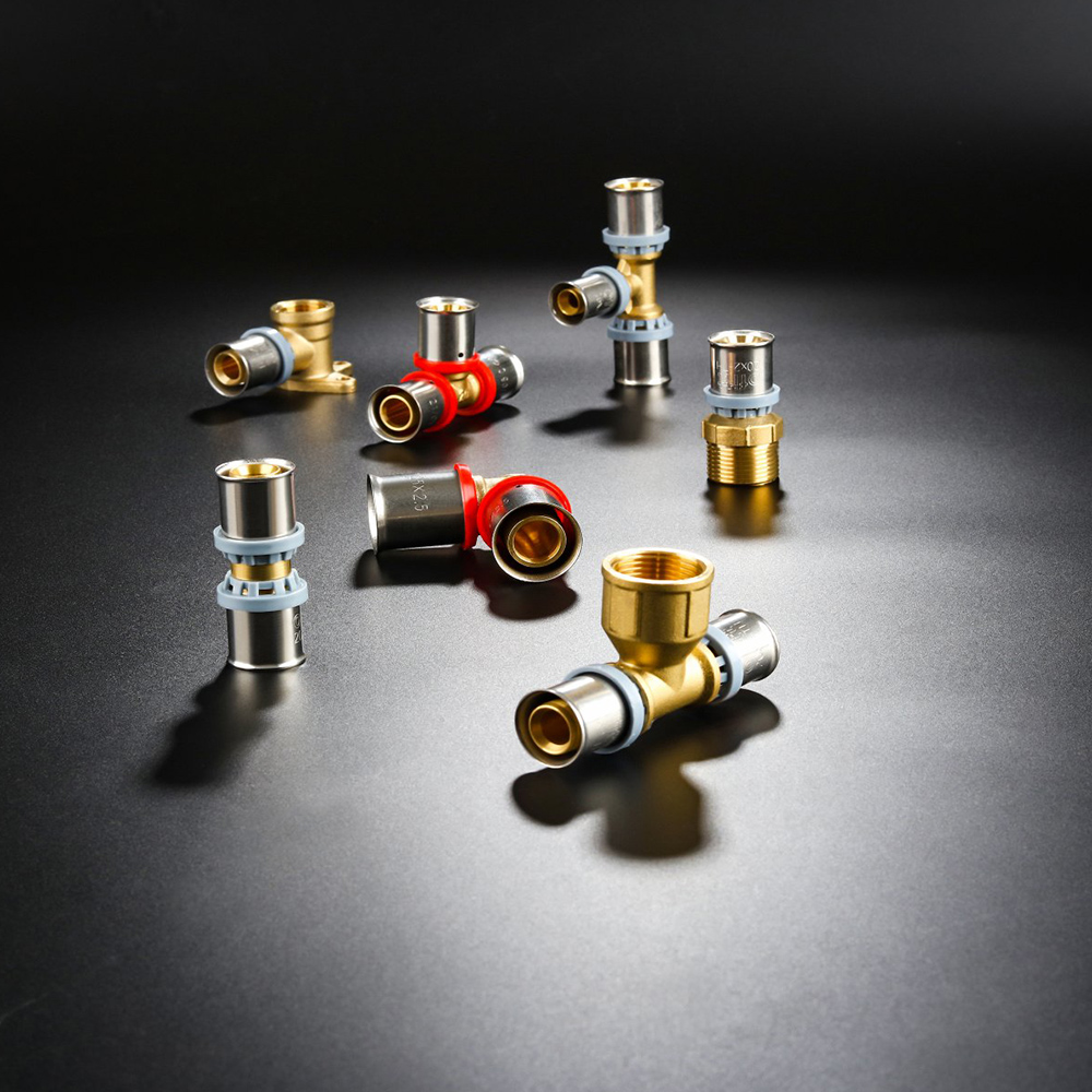 PEX Union Fitting for Drainage Works - Brass PEX Elbow Union Tee