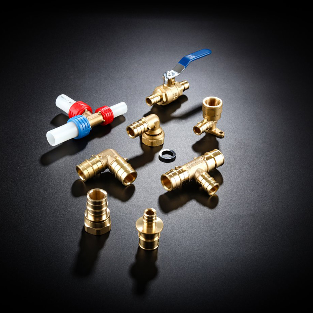 Pressure-Resistant Brass PEX Union Fitting for Drainage Systems